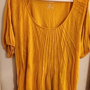 Lane Bryant Mustard Yellow Blouse